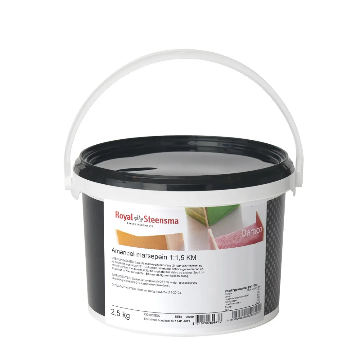 Amandel Marsepein 1:1½ Naturel KM Damco 2,5kg