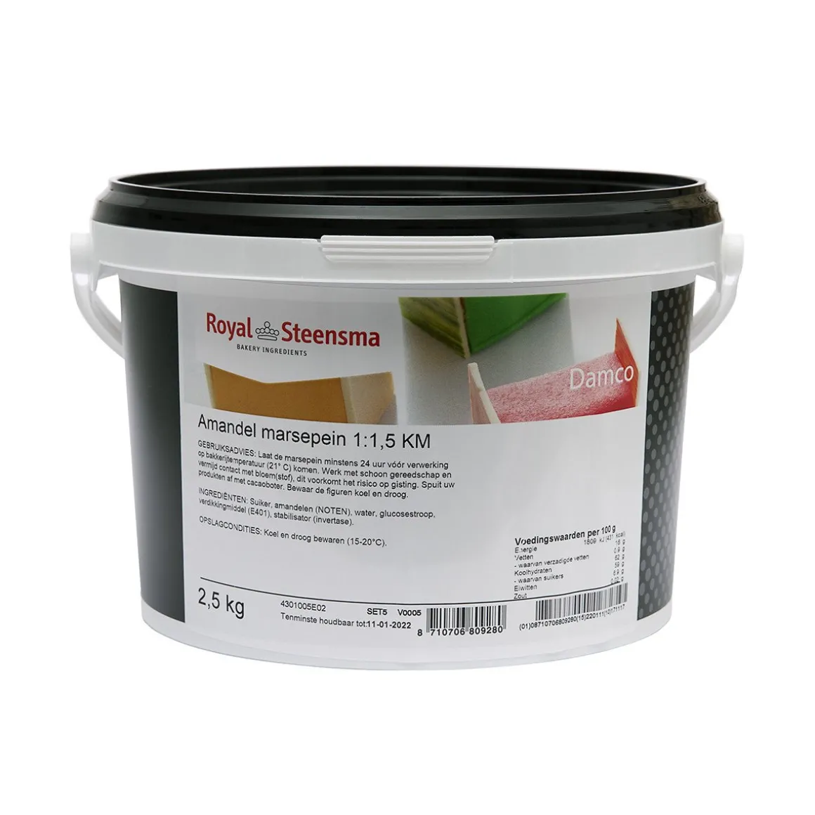 Amandel Marsepein 1:1½ Naturel KM Damco 2,5kg