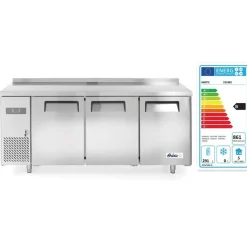 Arktic Koelwerkbank met 3 deuren Kitchen Line 390L