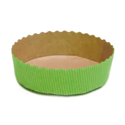 Bakvorm Karton Rond Ø10x3cm Groen (per stuk)