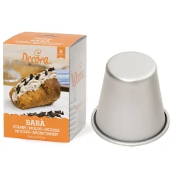 Bakvormen Baba Ø6xØ4x6(h)cm (6 stuks)