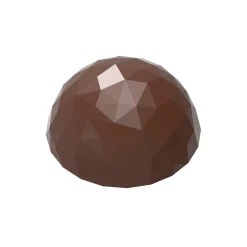 Bonbonvorm Chocolate World Halve Bol Facet (24x) Ø30x15mm