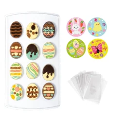 Bonbonvorm Ei (15x) 15x26,8cm incl. Zak en Stickers**