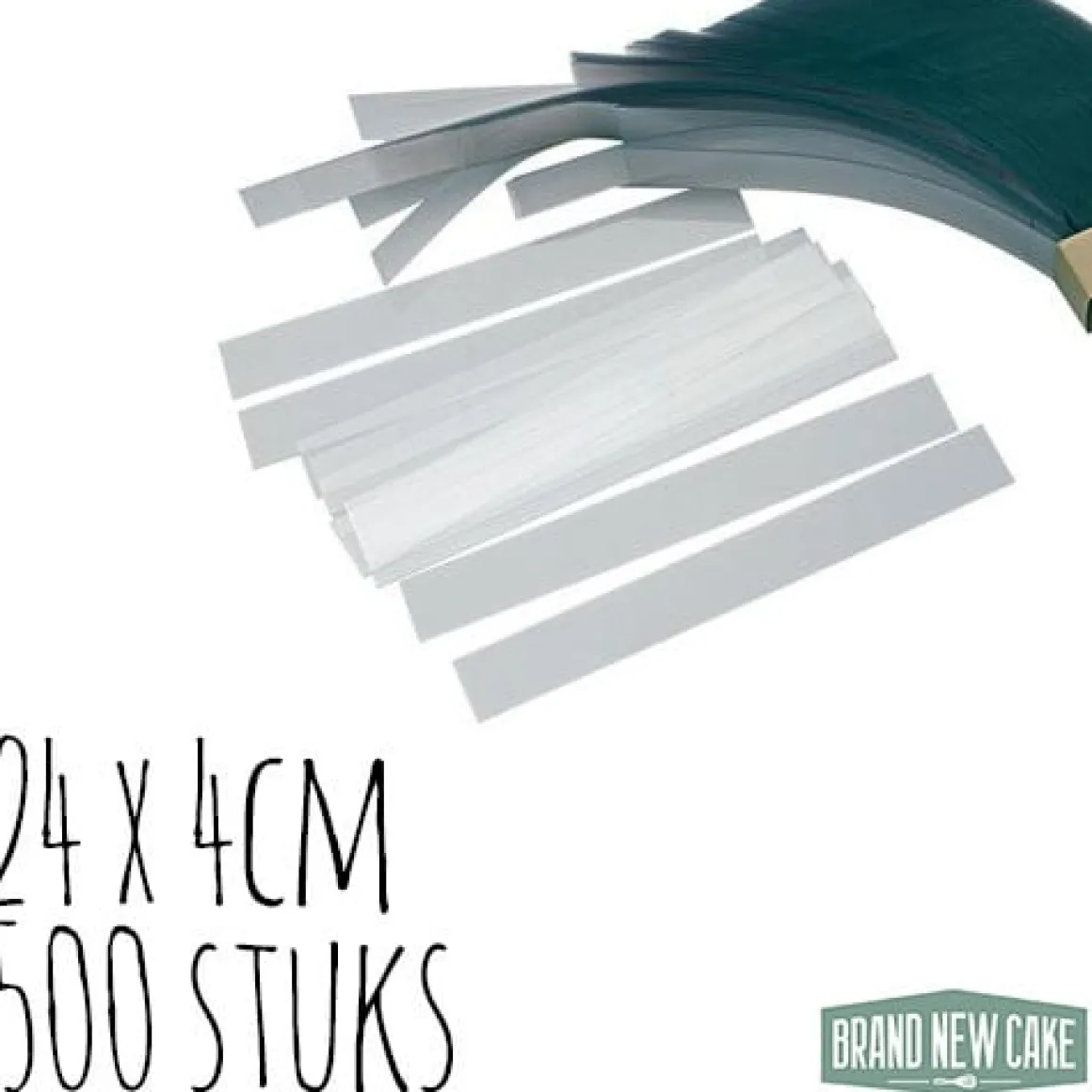 BrandNewCake Acetaatfolie stroken 24x4cm 500 stuks
