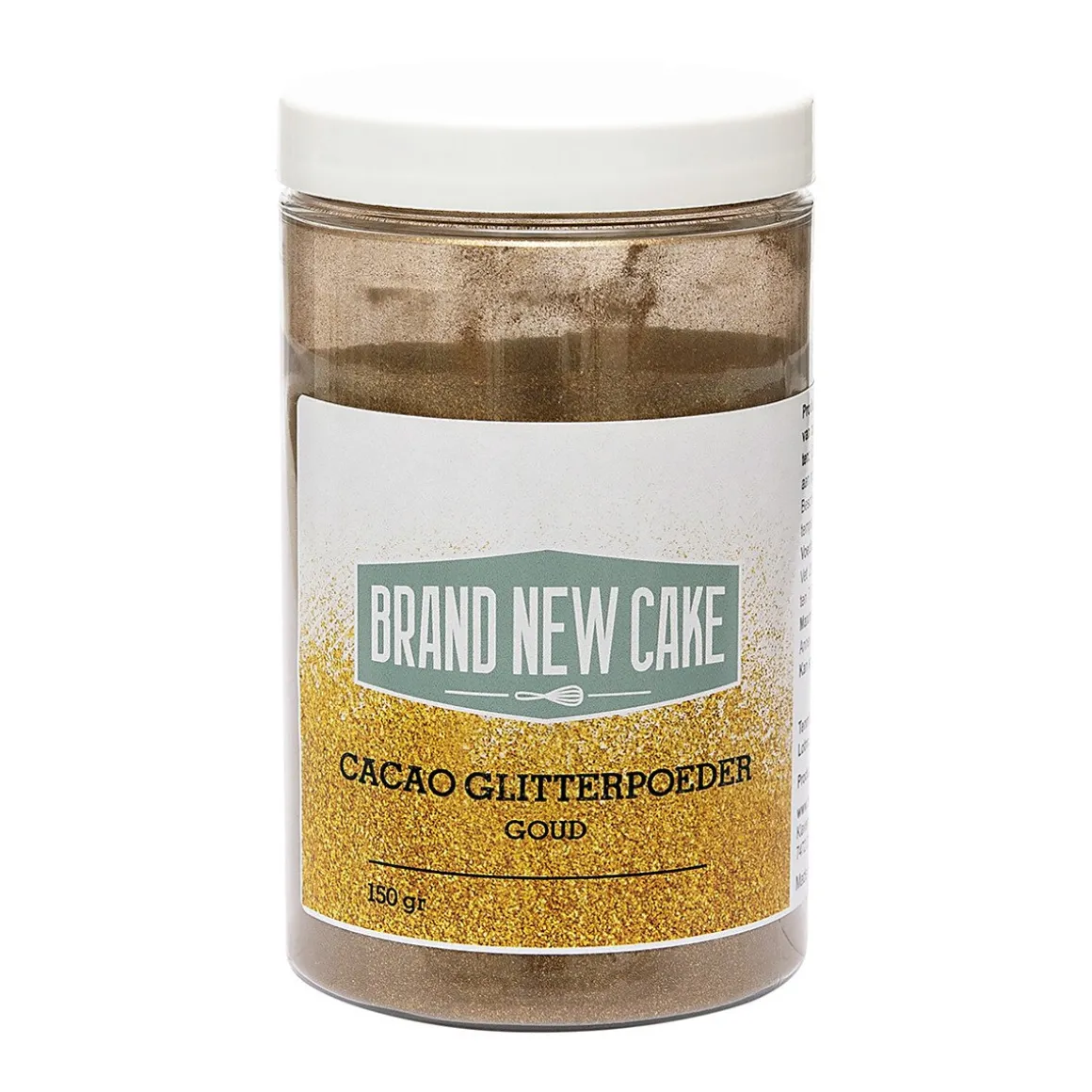 BrandNewCake Cacao Glitterpoeder Goud 150g