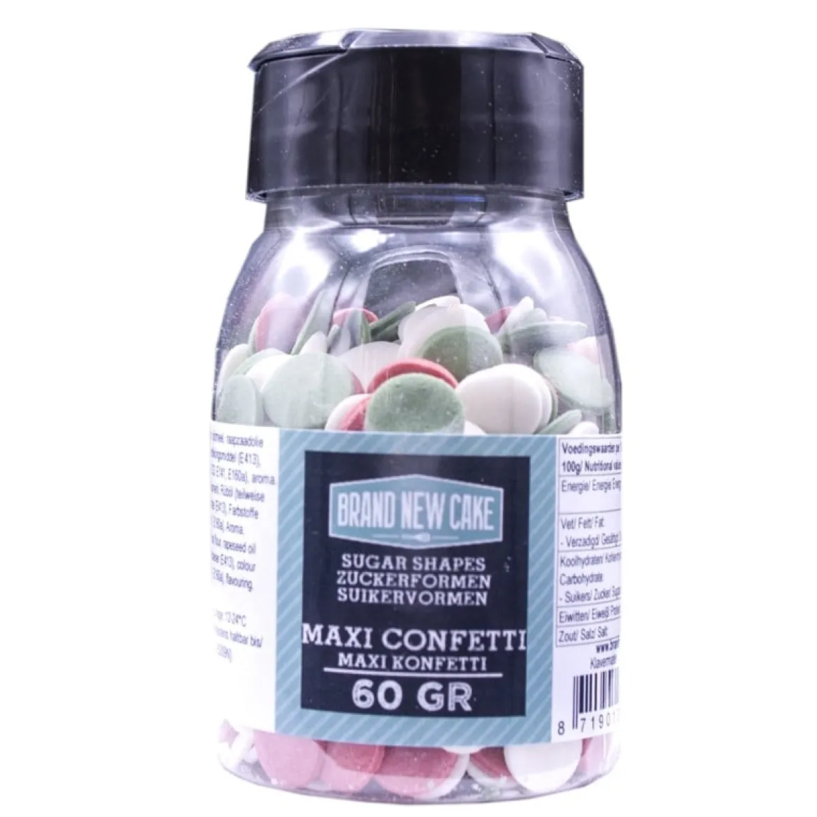 BrandNewCake Confetti Maxi X-Mas Rood/Groen/Wit 60gr.**