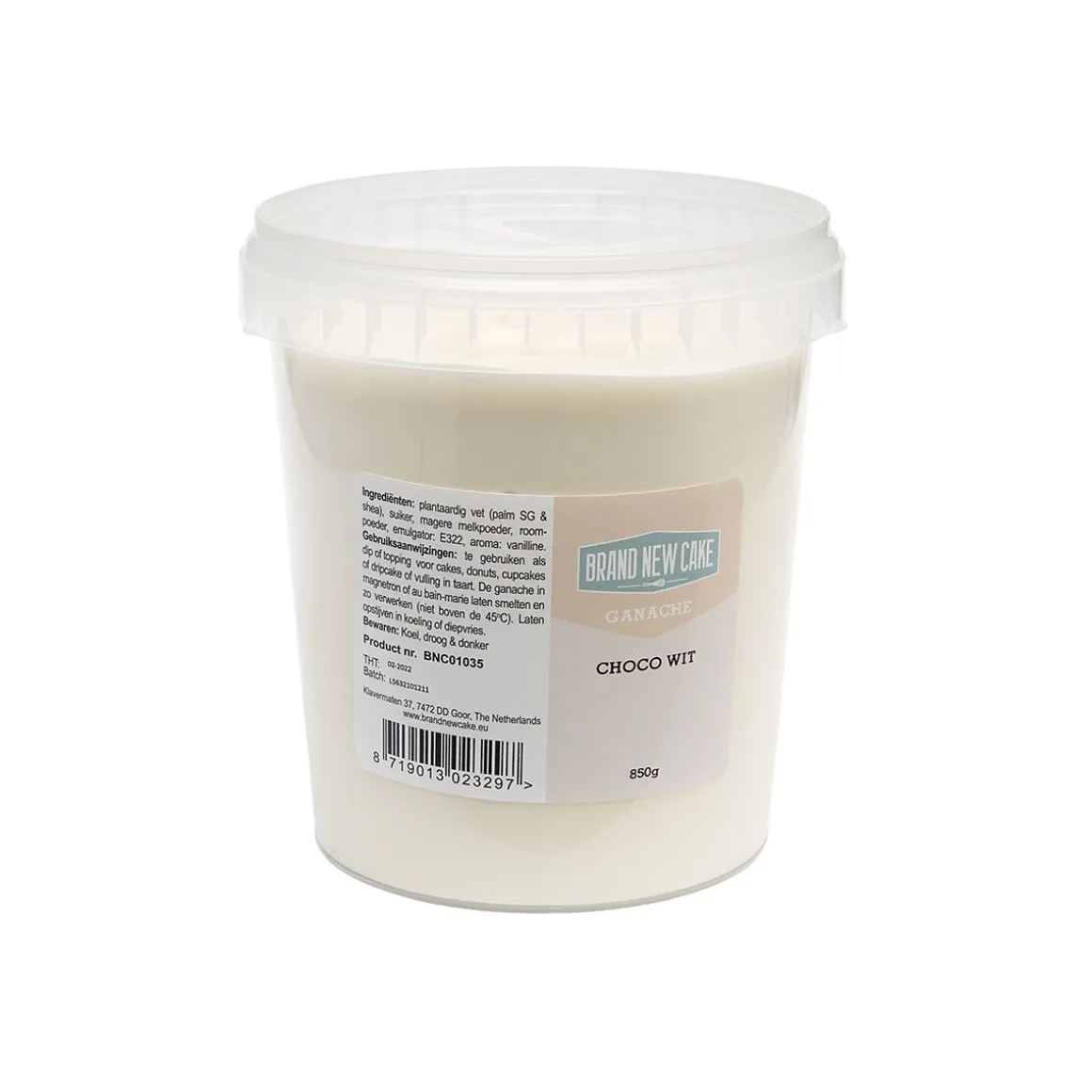 BrandNewCake Ganache Choco Wit 850g