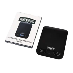 BrandNewCake Keukenweegschaal Zwart 5kg / 1gr