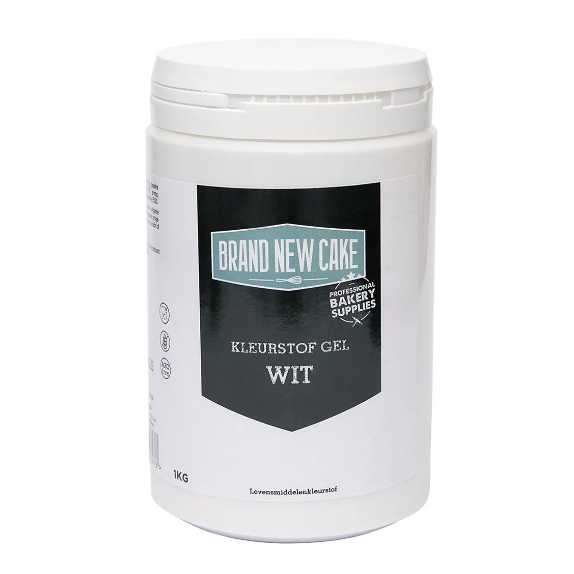 BrandNewCake Kleurstof Gel Wit 1kg