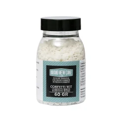 BrandNewCake Mini Confetti Rondjes Wit 4mm 60gr.