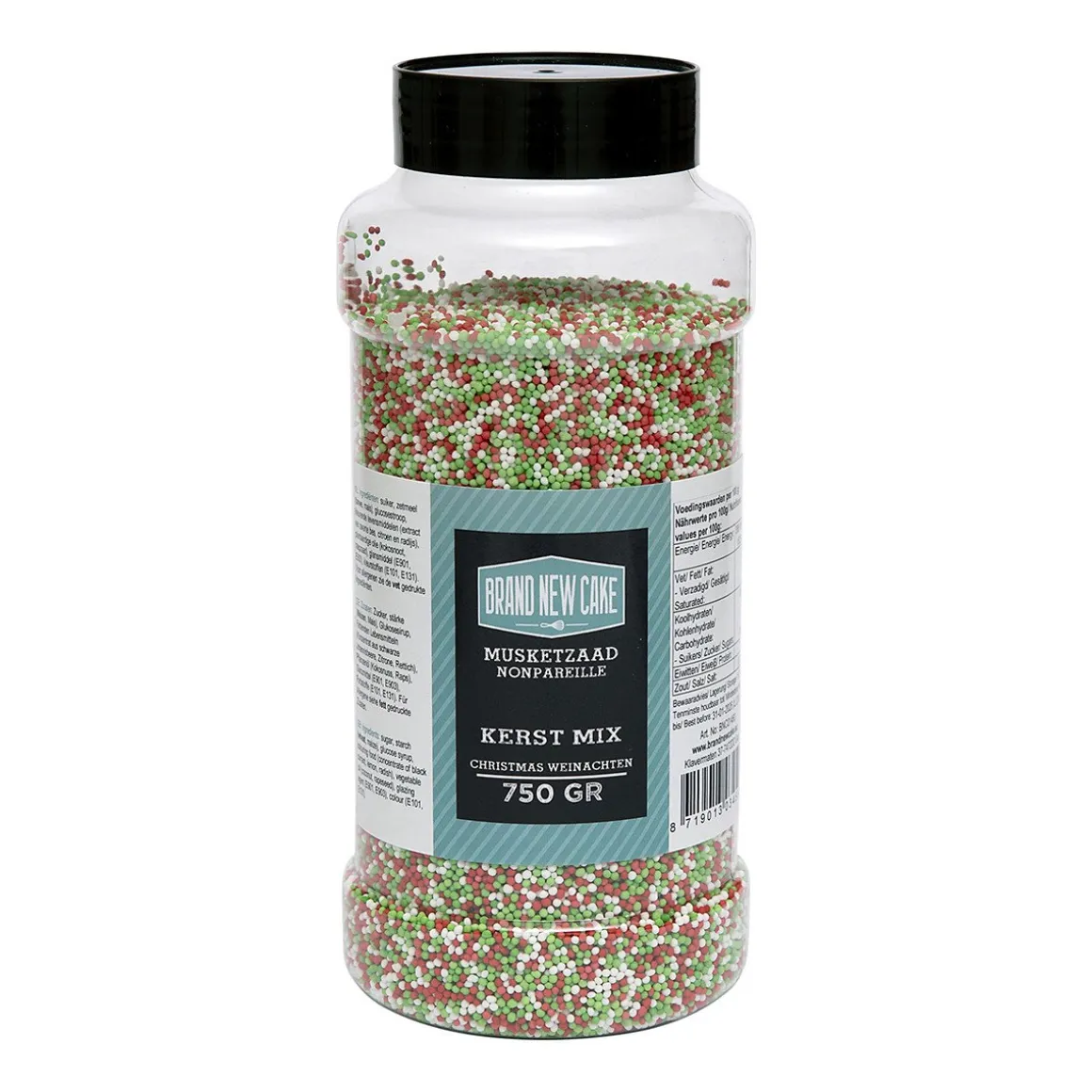 BrandNewCake Musketzaad Kerst Mix 750gr.