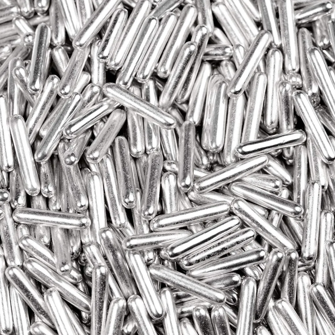 BrandNewCake Sugar Rods Metallic Zilver 80gr.