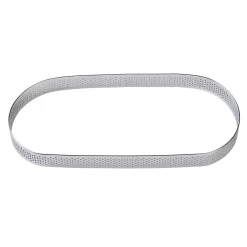 BrandNewCake Taartring RVS Ovaal Geperforeerd 22,5x9x2cm
