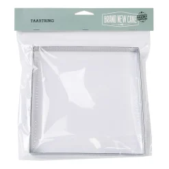 BrandNewCake Taartring RVS Vierkant Geperforeerd 17,5x2cm
