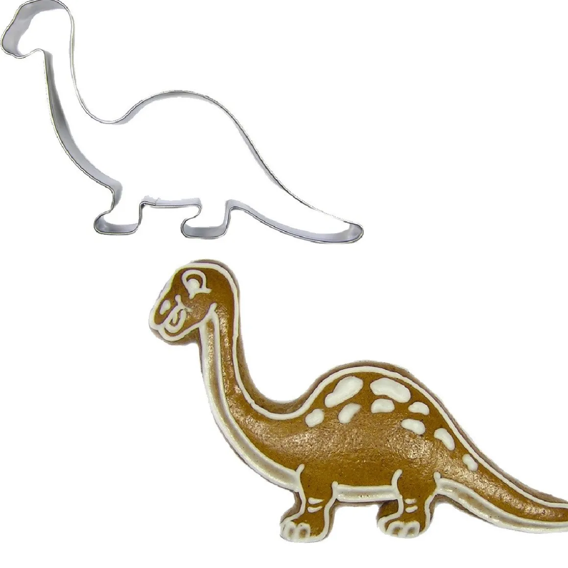 BrandNewCake Uitsteker Dino Brontosaurus RVS 10cm