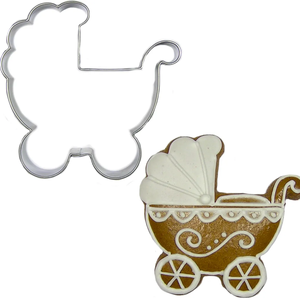 BrandNewCake Uitsteker Kinderwagen RVS 6cm