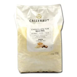 Callebaut Bakvaste chocolade Chunks Wit 2,5 kg.