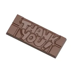 Chocolademal Chocolate World Tablet Thank You (4x) 118x50mm