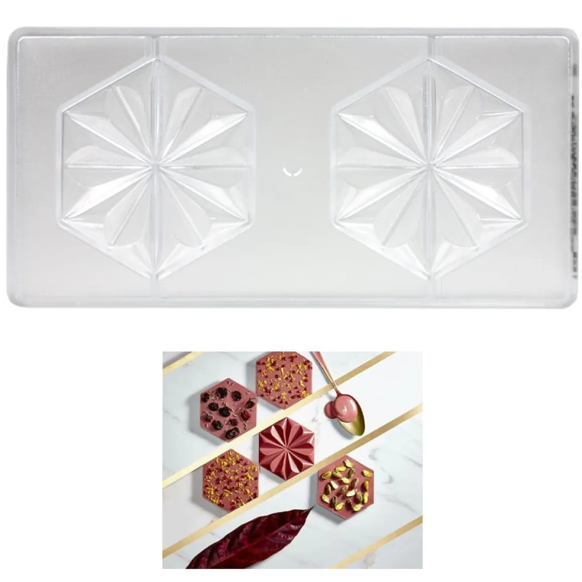 Chocolademal Chocolate World 'Ruby' (2x) 9x10cm