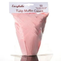 Culpitt baking cups tulp roze 85 mm (50 stuks)