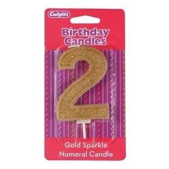 Culpitt Cijferkaars #2 Goud met Glitter
