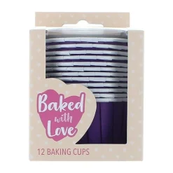 Culpitt Cupcake Vormpjes Paars 50mm 12st.