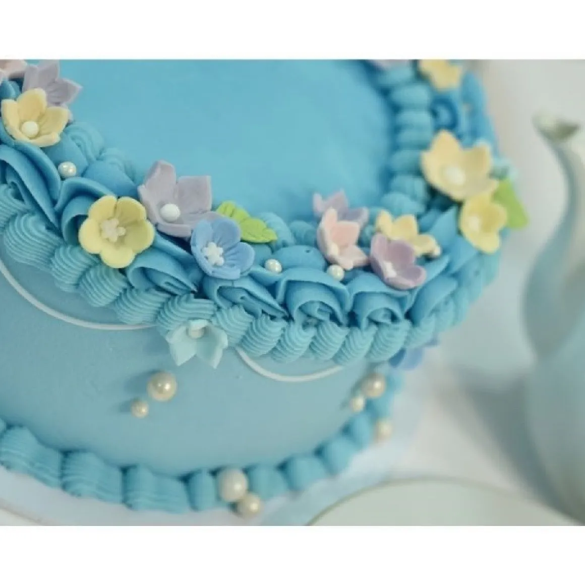 Culpitt Suikerdecoratie Bloemen en Bladeren Lila 16st.