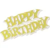 Culpitt Taarttopper Happy Birthday Goud 7,5cm 50st.