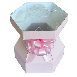 Cupcake Doos Boeket Roze Ø18x19cm