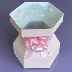 Cupcake Doos Boeket Roze Ø18x19cm