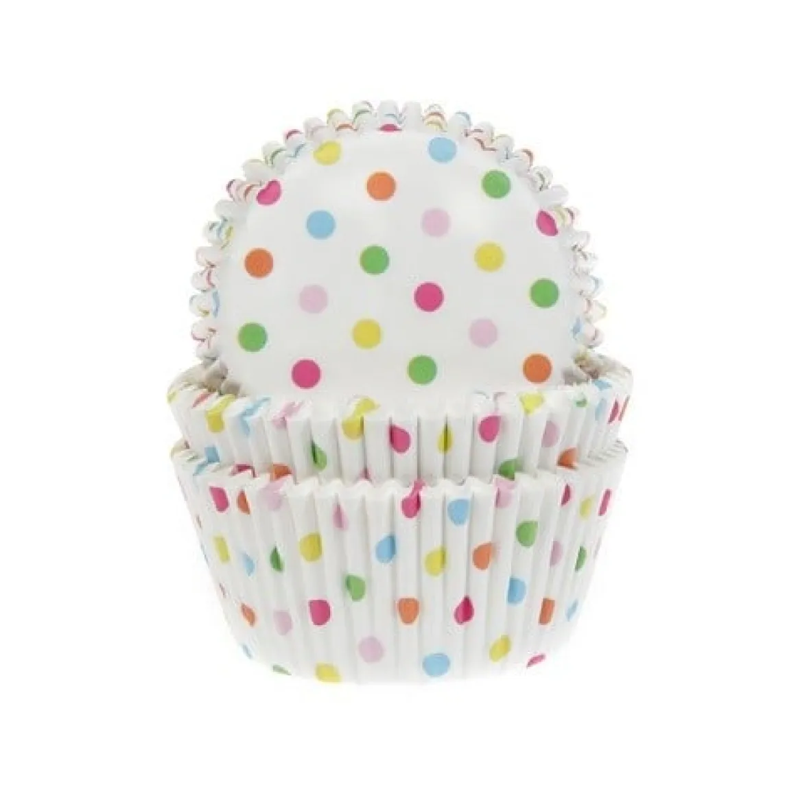 Cupcake Vormpjes HoM Confetti 50x33mm. 50st.