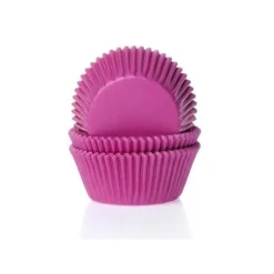Cupcake Vormpjes HoM Fuchsiaroze 50x33mm. 50st.