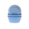 Cupcake Vormpjes HoM Licht Blauw 50x33mm. 500st.