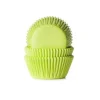 Cupcake Vormpjes HoM Lime Groen 50x33mm. 50st.