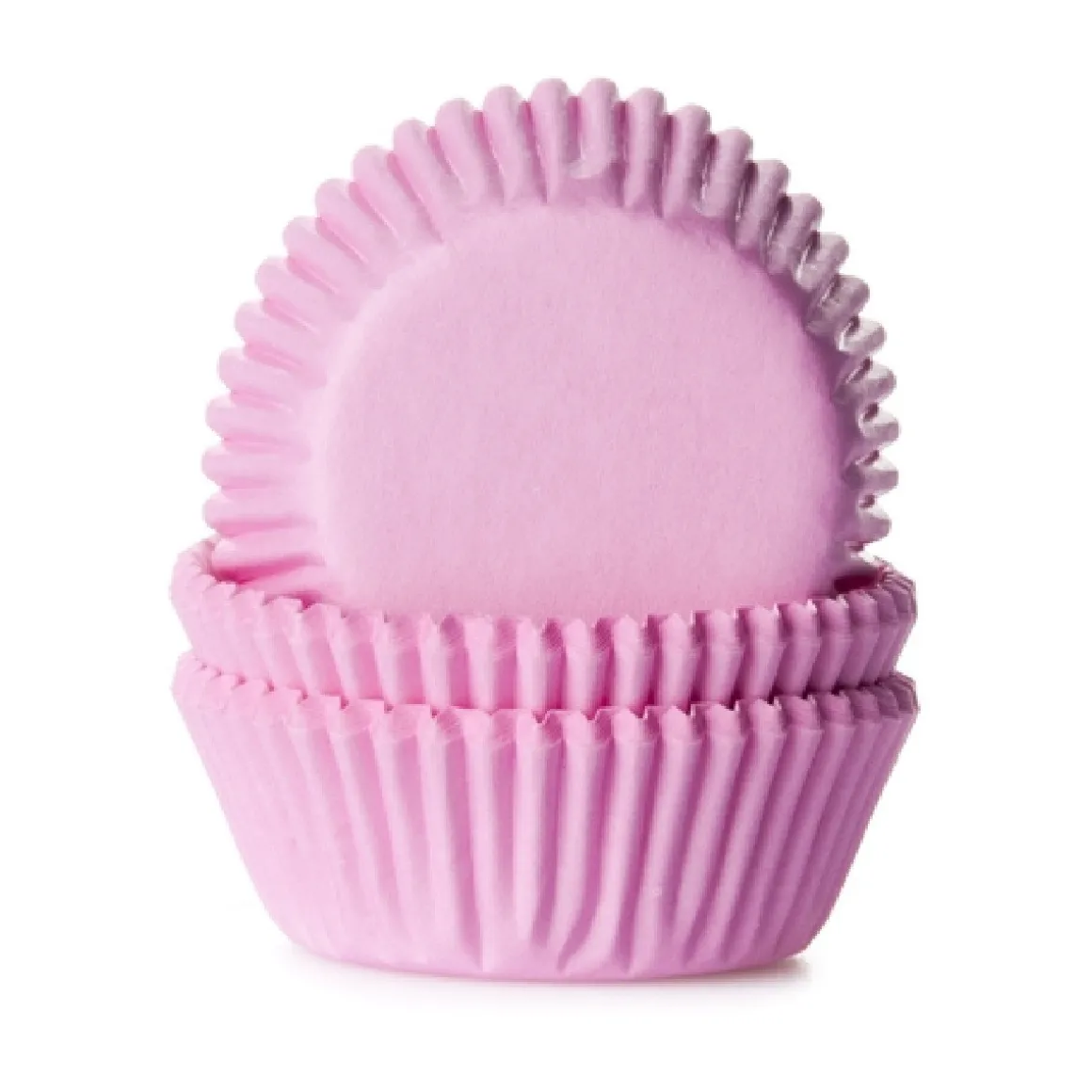 Cupcake Vormpjes HoM MINI Licht Roze 35x23mm. 500st.