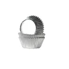 Cupcake Vormpjes HoM MINI Folie Zilver 35x21mm. 36st.