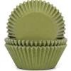 Cupcake Vormpjes HoM Mosgroen 50x33mm. 50st.