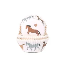 Cupcake Vormpjes HoM Paarden 50x33mm. 50st.