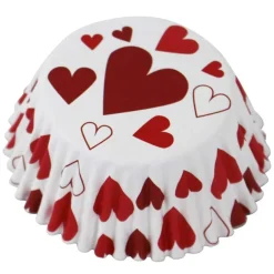 Cupcake Vormpjes PME Hartjes 30 stuks