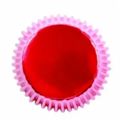 Cupcake Vormpjes PME Metallic Rood 30 stuks