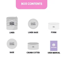 Frost Form Taart Coating Kit Rond 10cm