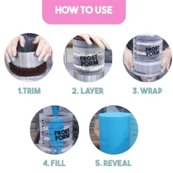 Frost Form Taart Coating Kit Rond 10cm