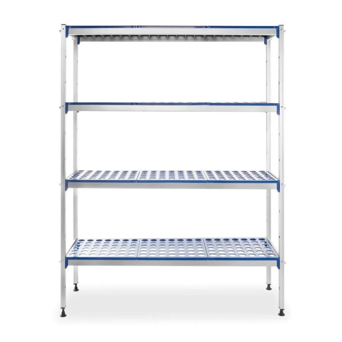 Hendi Aluminium opbergrek 1280x405x(h)1685mm