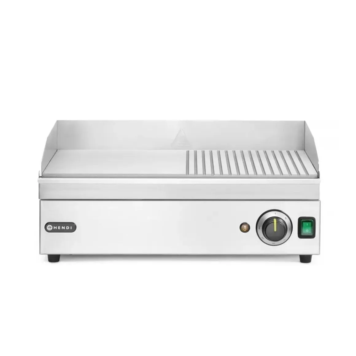 Hendi Bakplaat half geribbeld 220V/2400W