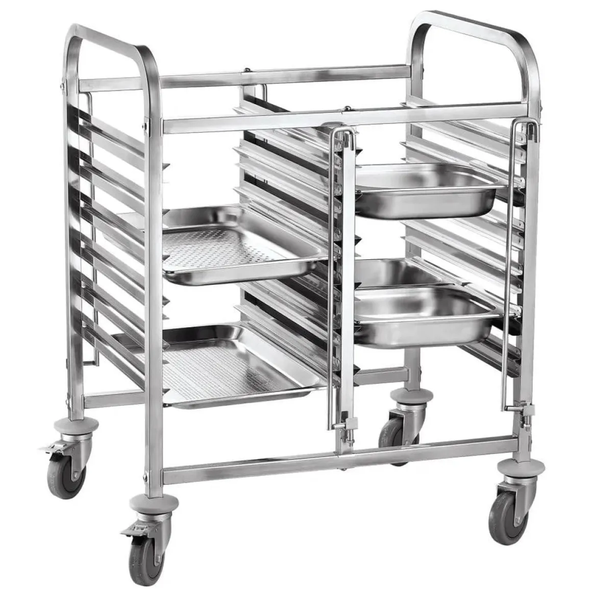 Hendi Dubbele regaalwagen - 12 x GN 1/1 810x610x(H)960mm