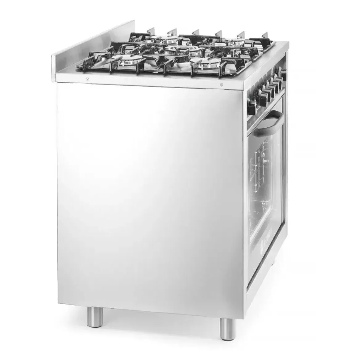 Hendi Gasfornuis - 5 pits met elektrische oven