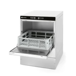 Hendi Glazen vaatwasser 40x40 met afvoer en reinigingspomp