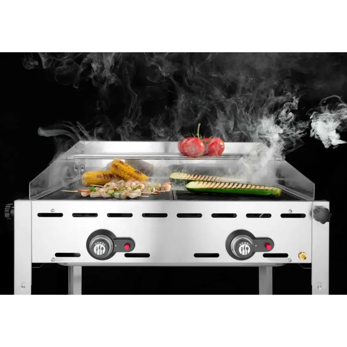 Hendi Green Fire 2 branders incl. 2 RVS GN 1/1 roosters