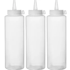 Hendi Knijpfles Transparant 35cl Set/3