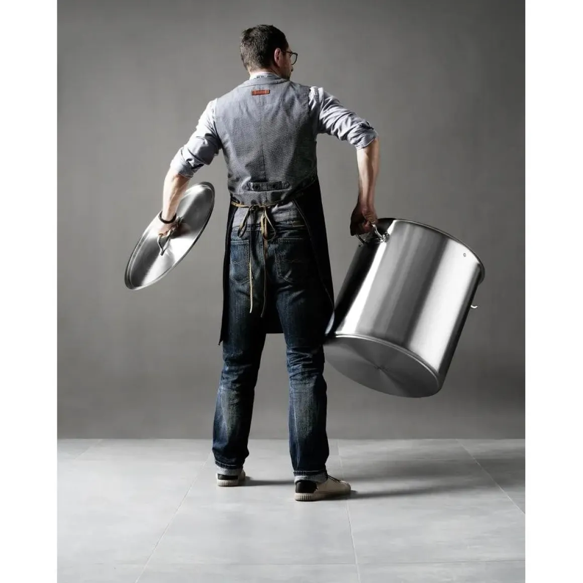 Hendi Kookpan 98L met deksel ⌀500x(H)500